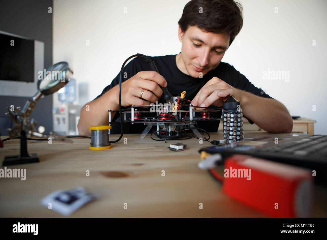 Image of with soldering iron chipping mechanism Stock Photo Alamy