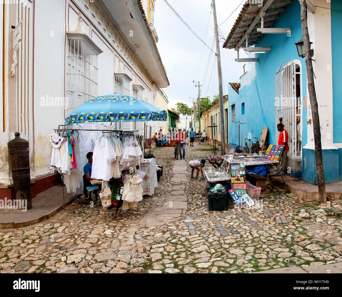 A street market in Trinidad Cuba Stock Photo - Alamy