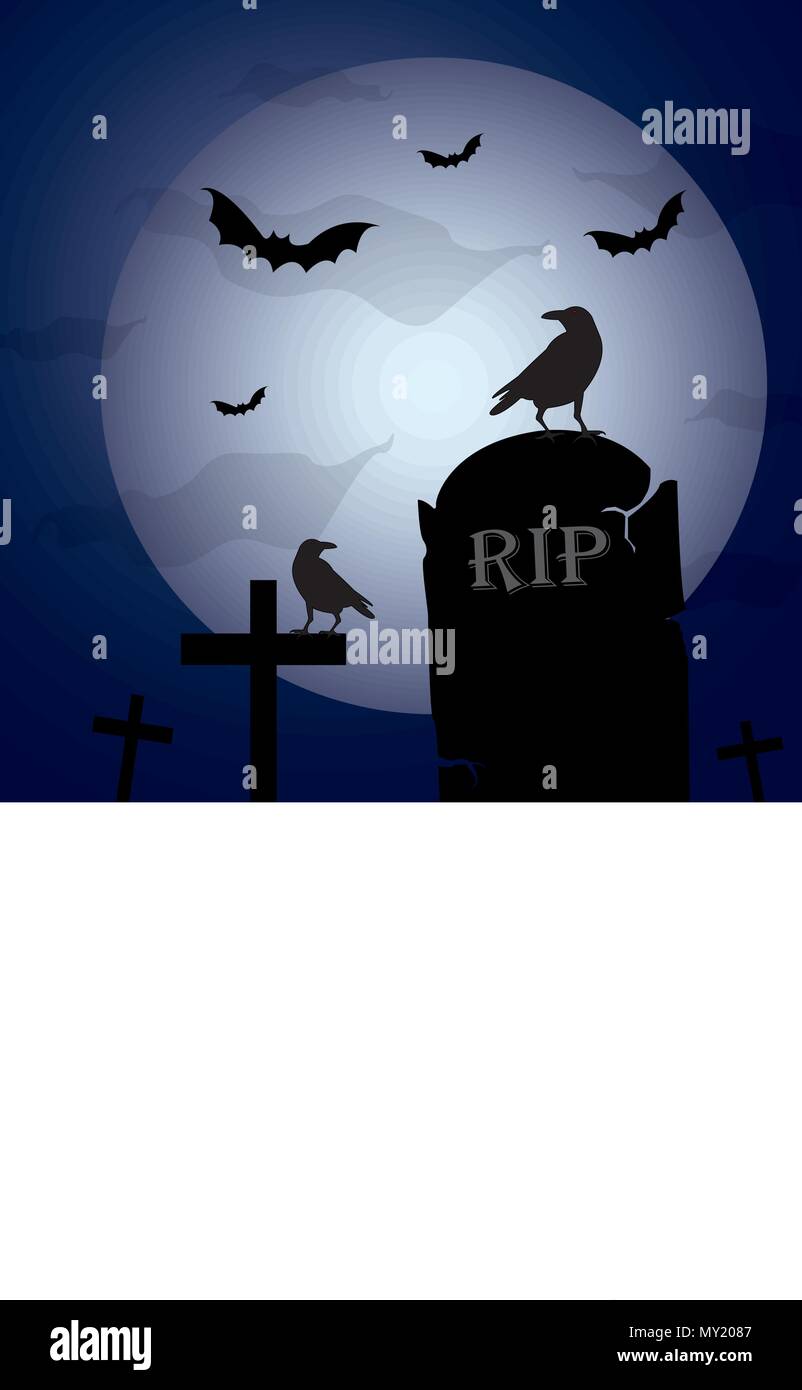 Halloween background - Illustration Stock Vector Image & Art - Alamy