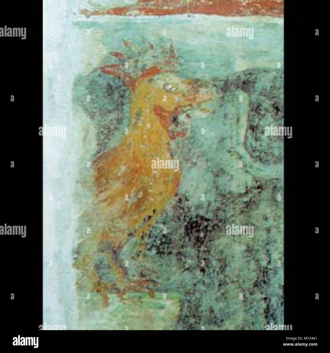 . English A fresco from the Skhalta church, . 13th century