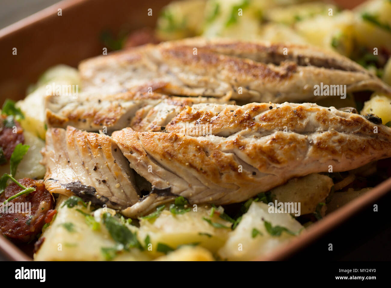 Mackerel recipe from mackerel caught from Chesil beach in Dorset on rod