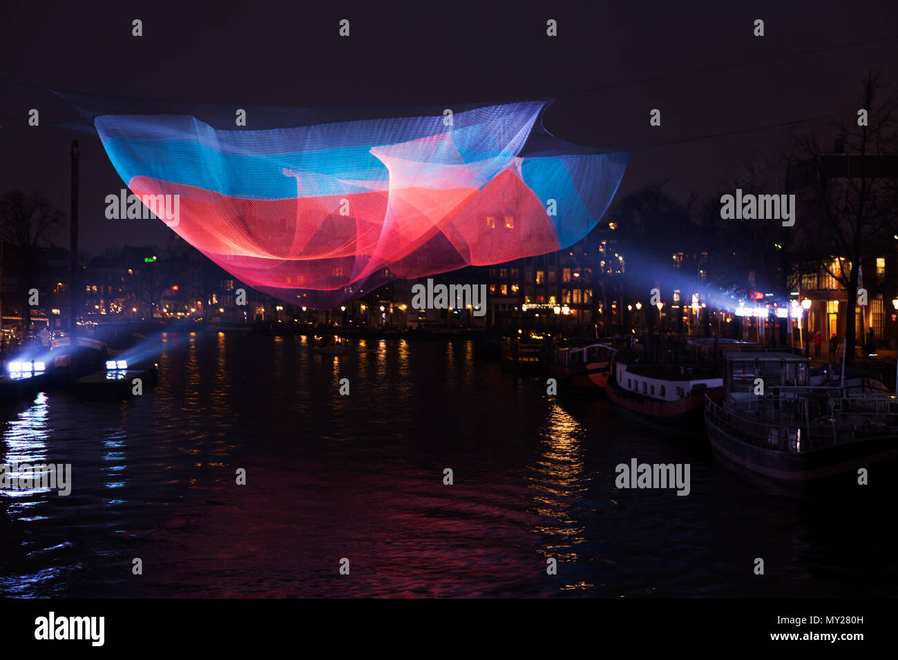 amsterdam light festival a yearly event in the winter in the dutch