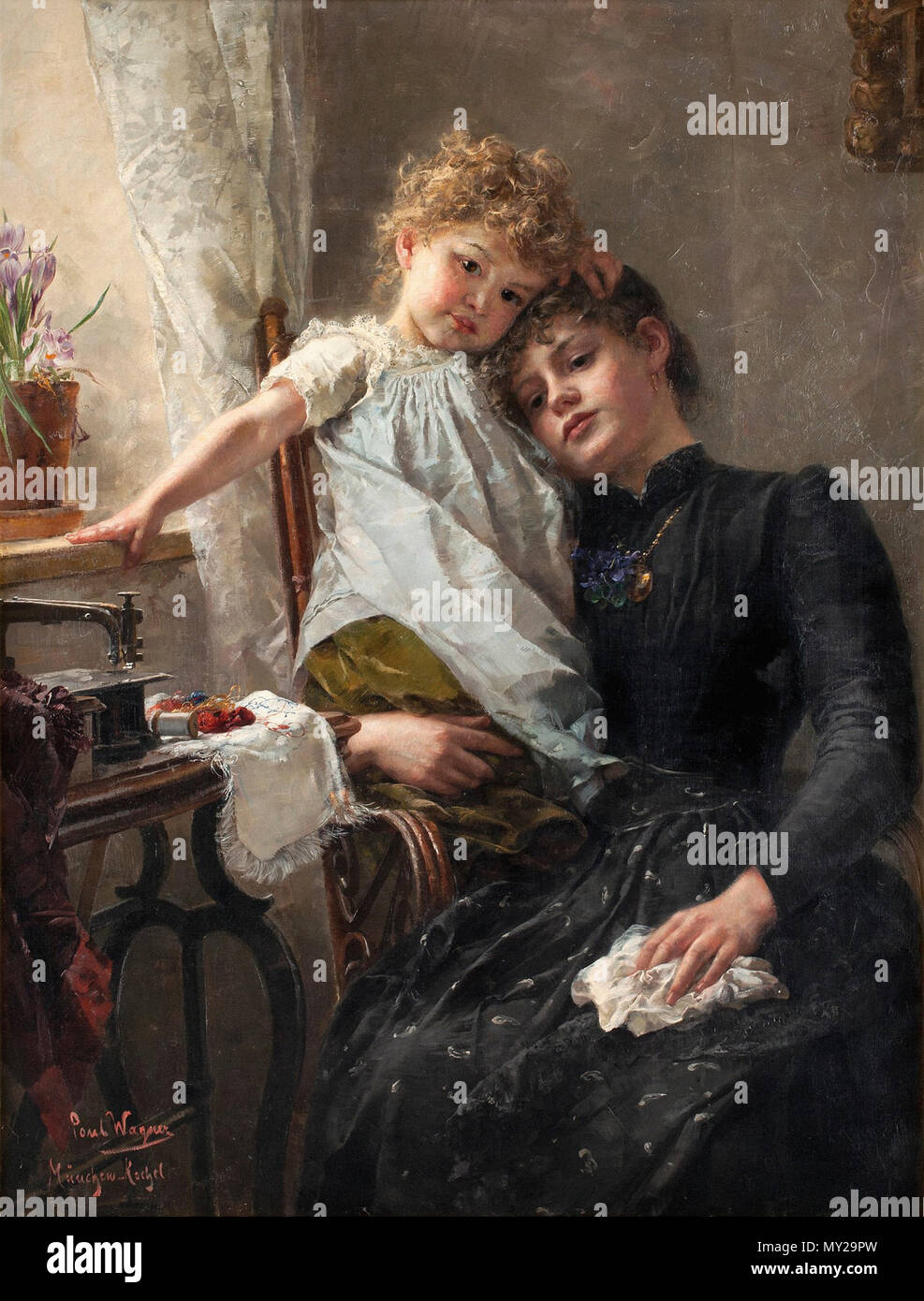 Wagner Paul Hermann Trost In Leid Stock Photo 188750993 Alamy