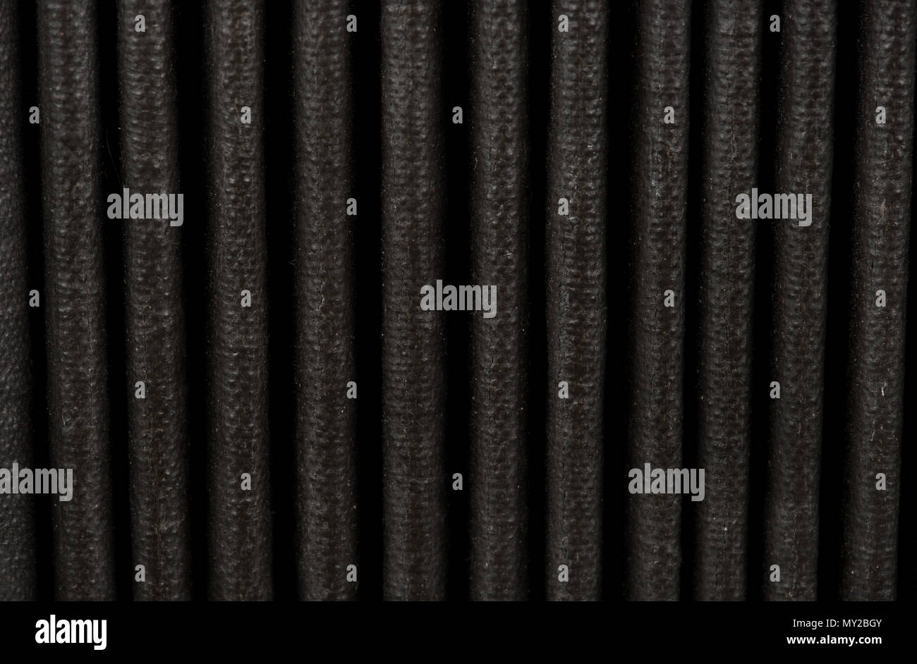 Background of corrugated bellows of an accordion closeup Stock Photo