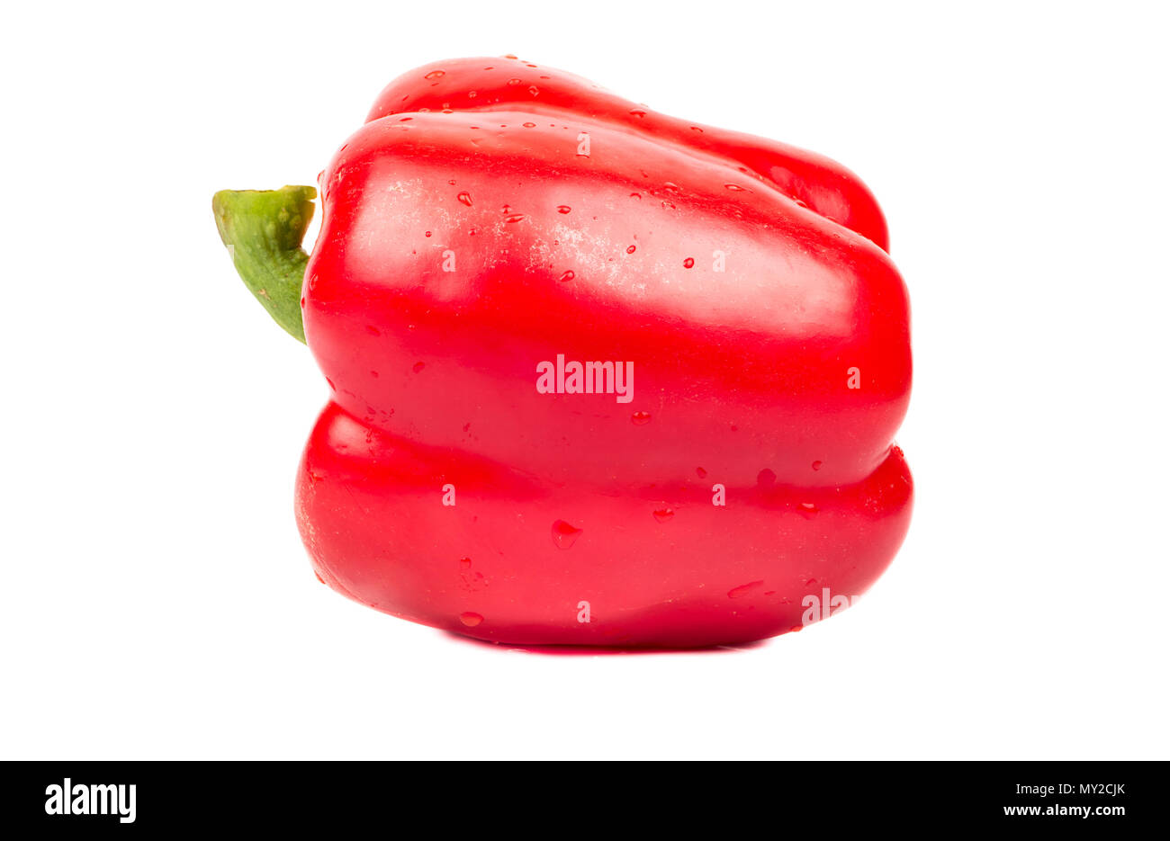 Fresh red pepper isolated on white background Stock Photo - Alamy