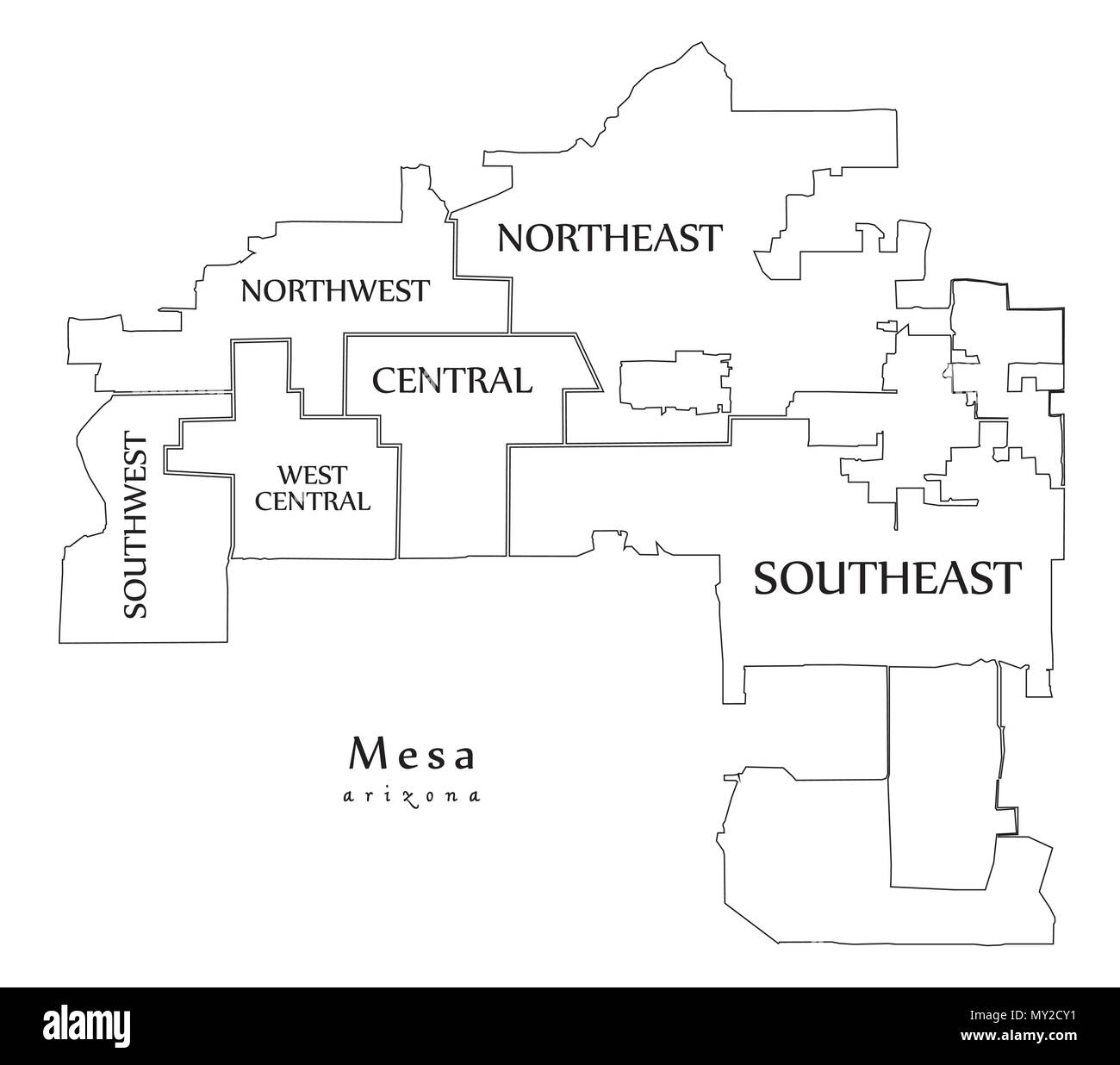 City Of Mesa District Map