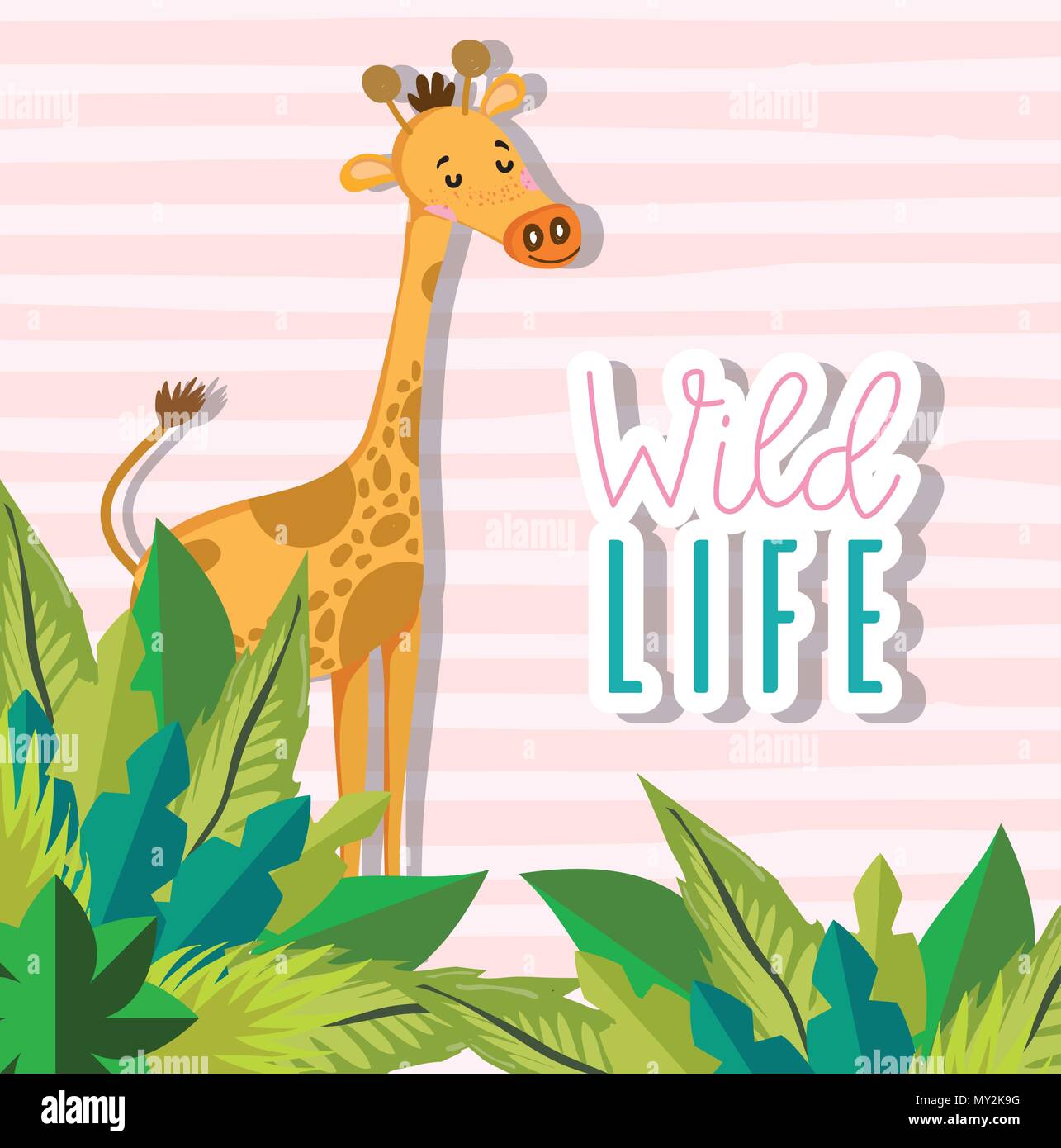 Cute wildlife animals cartoons Stock Vector Image & Art - Alamy