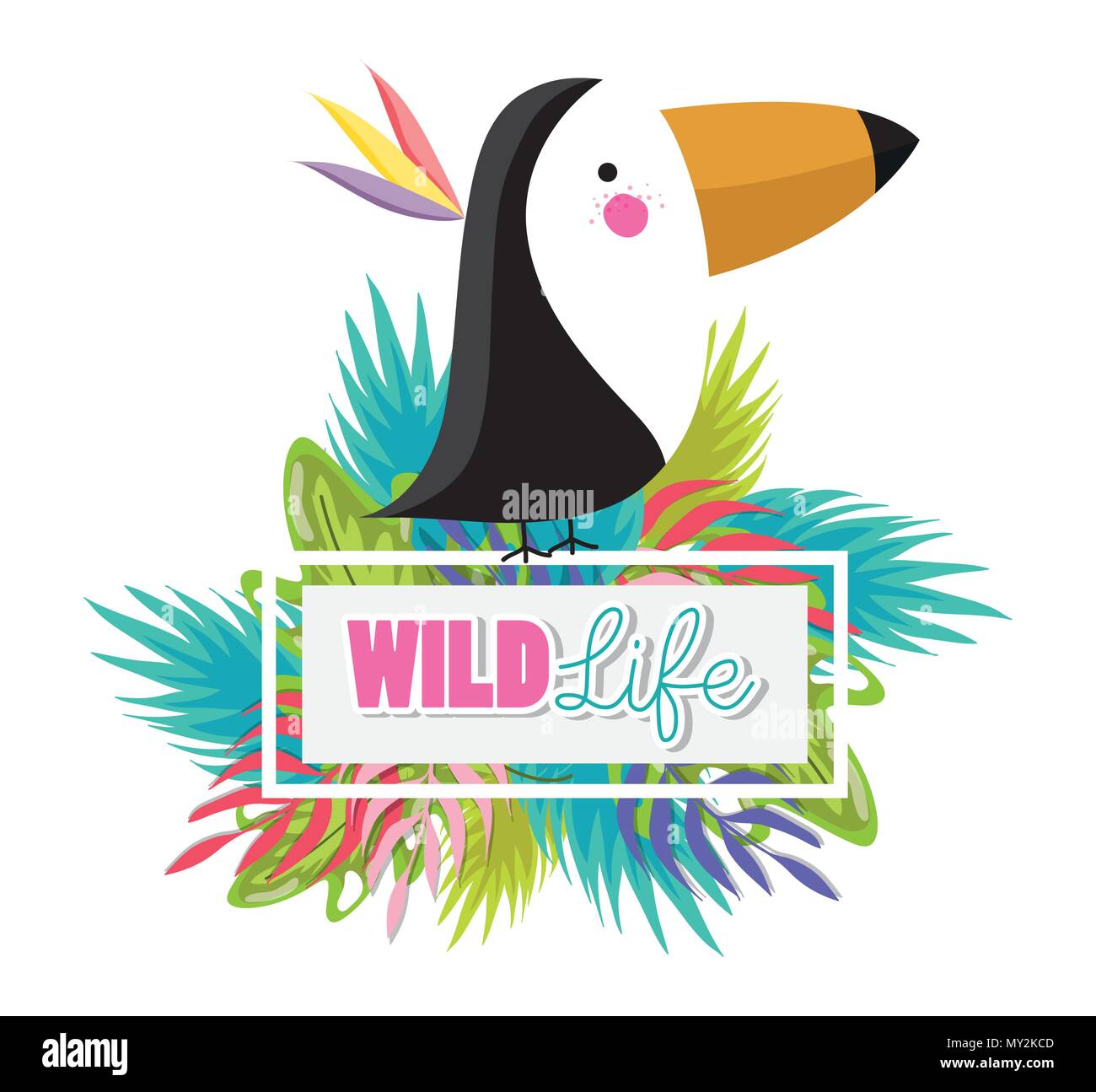 Cute wildlife animals cartoons Stock Vector Image & Art - Alamy