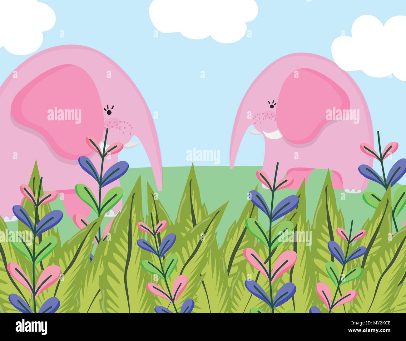 Cute wildlife animals cartoons Stock Vector Image & Art - Alamy