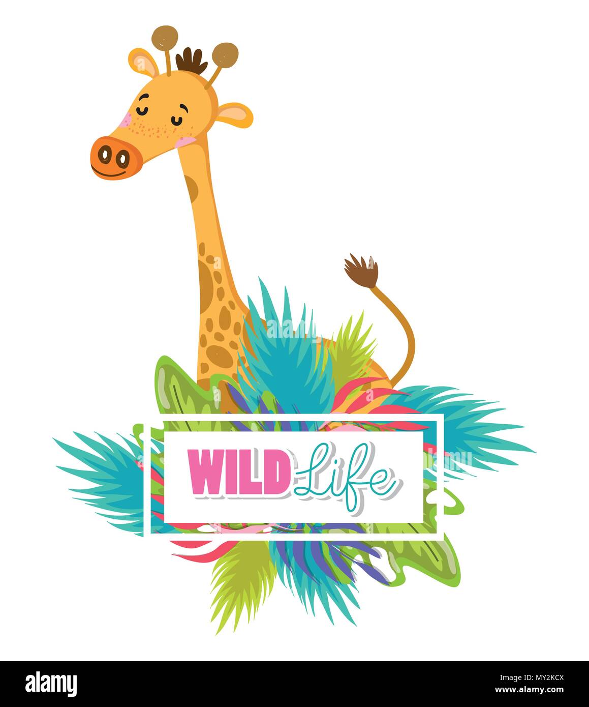 Cute wildlife animals cartoons Stock Vector Image & Art - Alamy