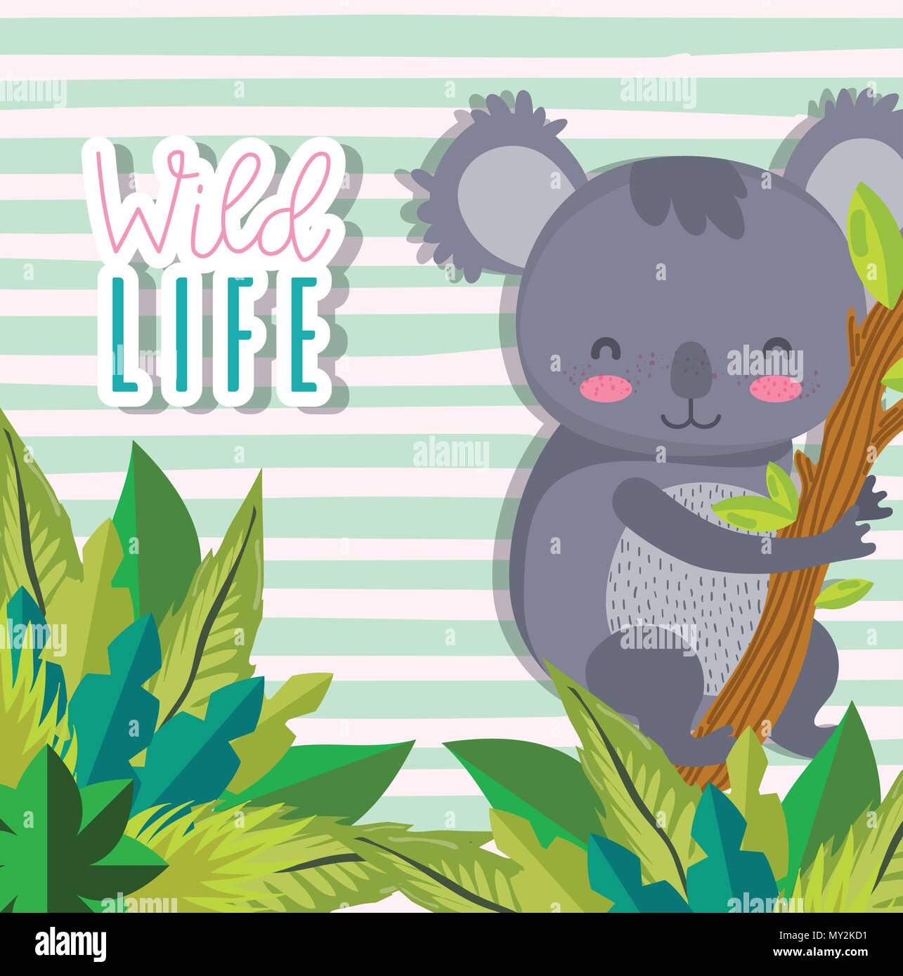 Cute wildlife animals cartoons Stock Vector Image & Art - Alamy