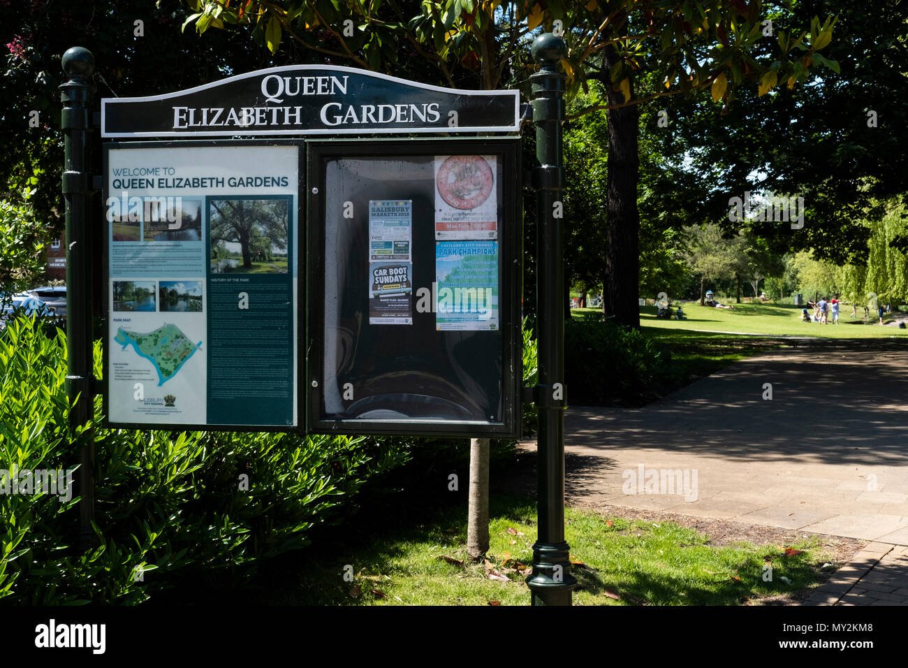 Queen Elizabeth Gardens, Salisbury, Wiltshire, England, United Kingdom
