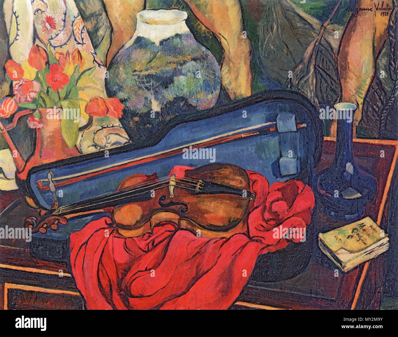 Deutsch: Der Geigenkasten English: The Violin Case . 1923 508  Suzanne-Valadon---The-Violin-Case Stock Photo - Alamy