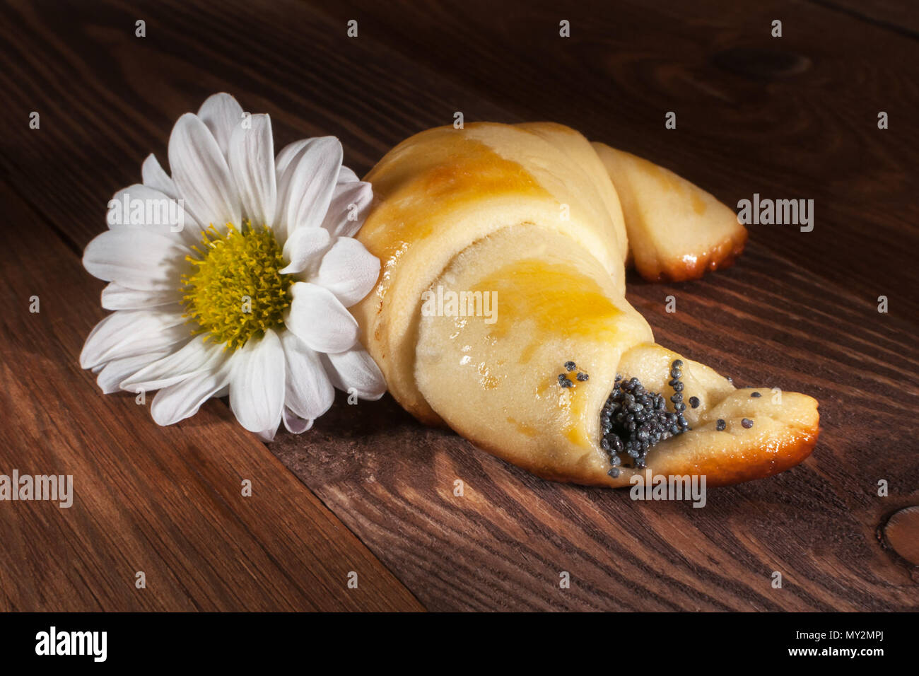 Delicious and beautiful homemade pastries. Sweet pastries Stock Photo