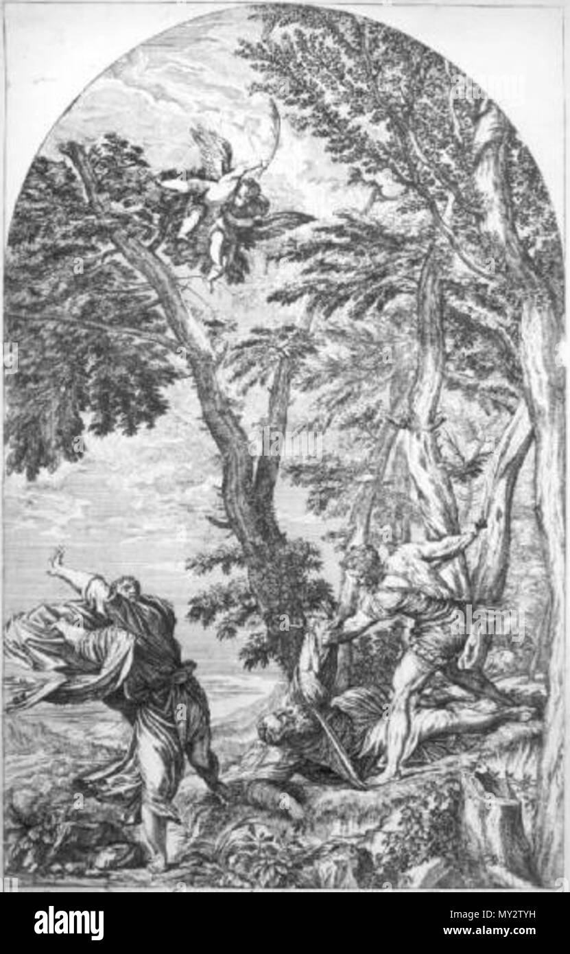. The Death of Saint Peter Martyr . Tiziano, martirio di san pietro martire . 1530s. see filename or category 530 Tiziano, martirio di san pietro martire Stock Photo
