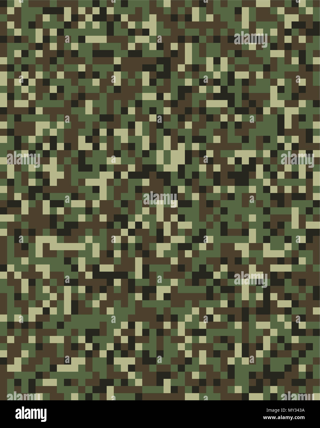 Seamless digital fashion camouflage pattern, vector background Stock ...