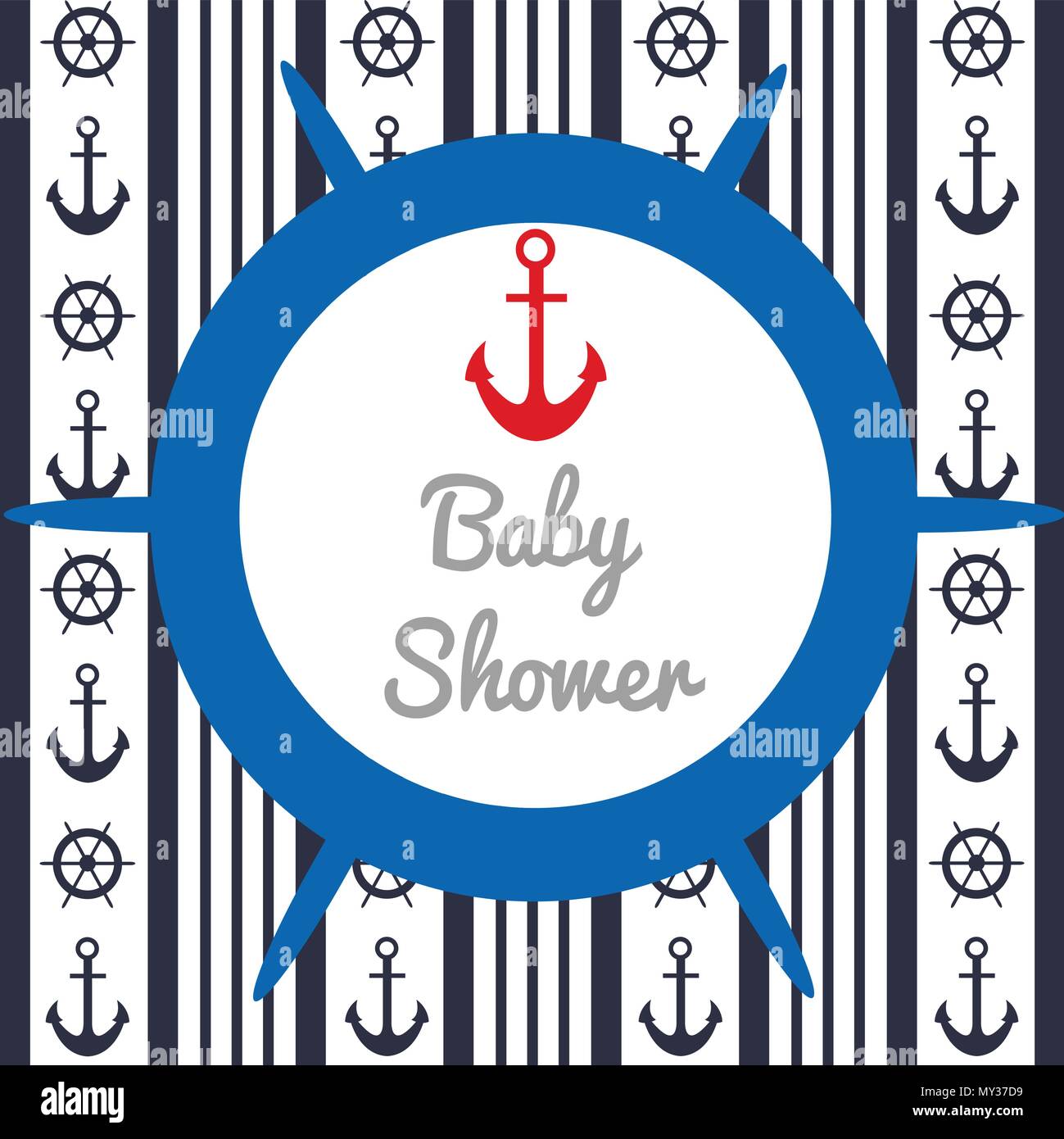 baby shower invitation design Stock Vector