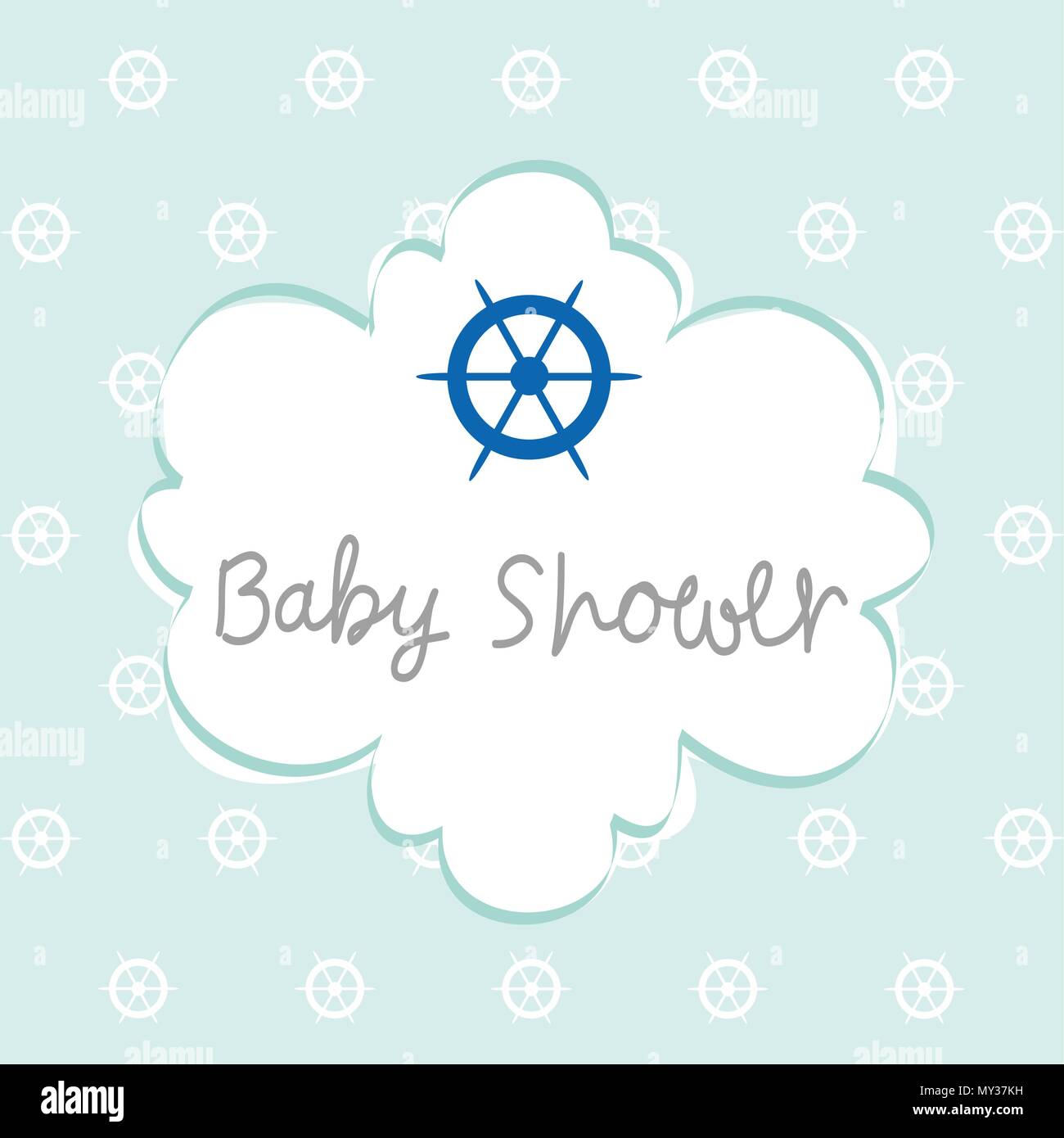 baby shower invitation design Stock Vector