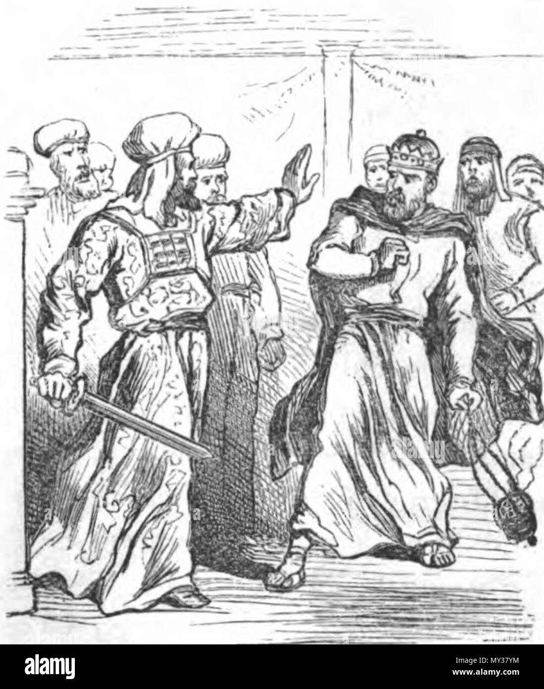 . English Uzziah driven out of the temple. before 1942. Paul Hardy 543