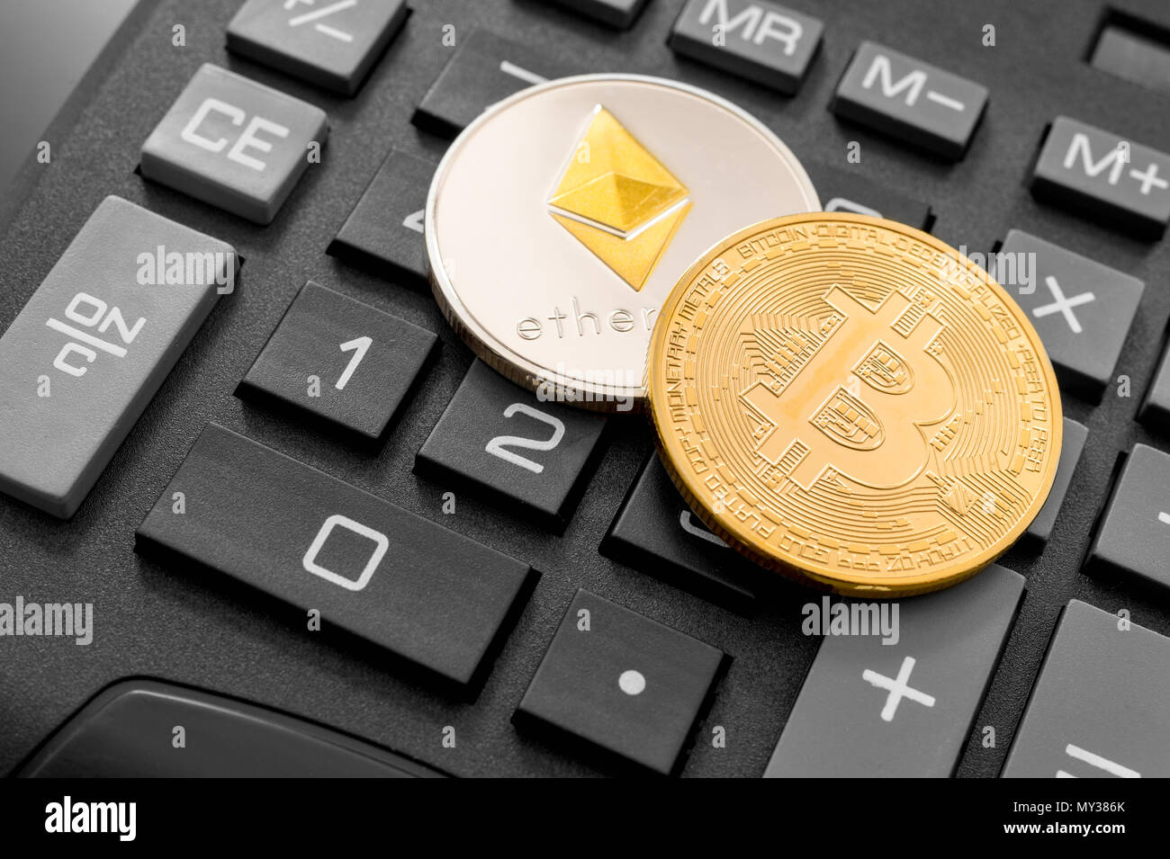 Calculate coins hi-res stock photography and images - Alamy