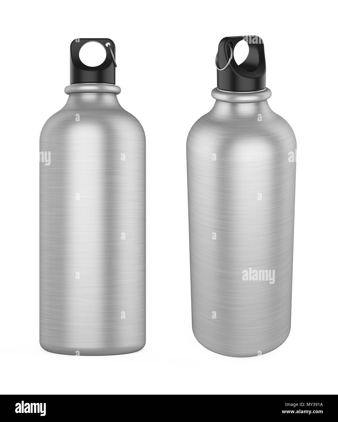 Aluminum Sport Bottle Isolated Stock Photo Alamy