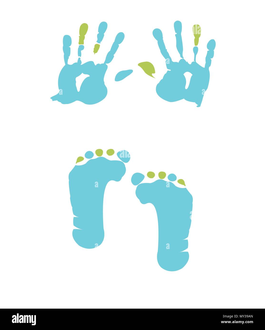 Footprint and handprint Stock Vector Image & Art Alamy