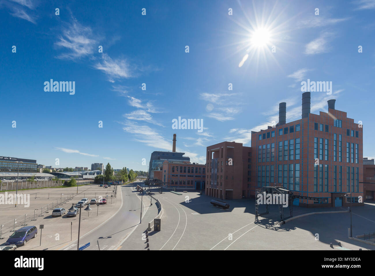 Power plant complex redevelopment as a part of 'New Center of Lodz' project Stock Photo