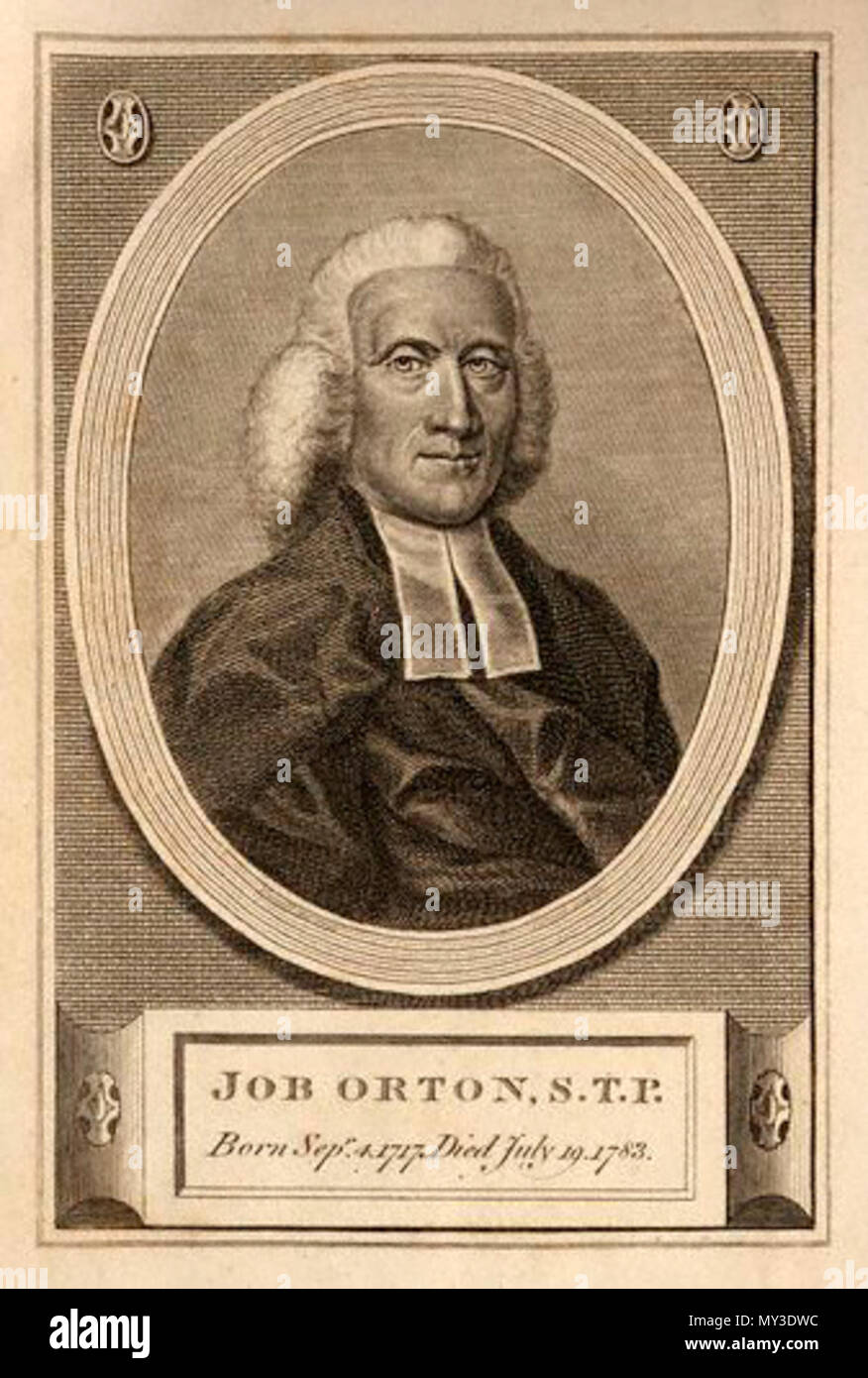 . English: Job Orton (1717-1783) . after 1783. Unknown 276 Job Orton Stock Photo