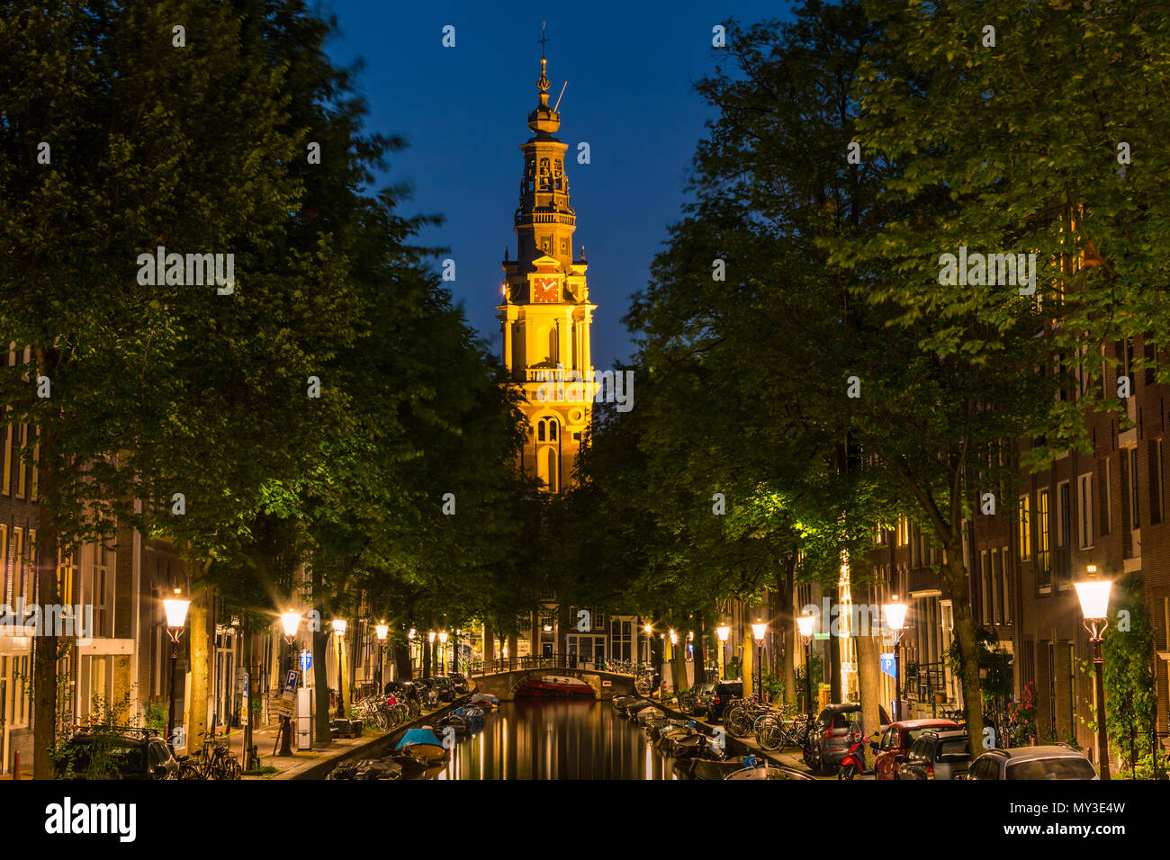 The Zuiderkerk ('southern church') is a 17th-century Protestant church in the Nieuwmarkt area of Amsterdam, the capital of the Netherlands. The church Stock Photo