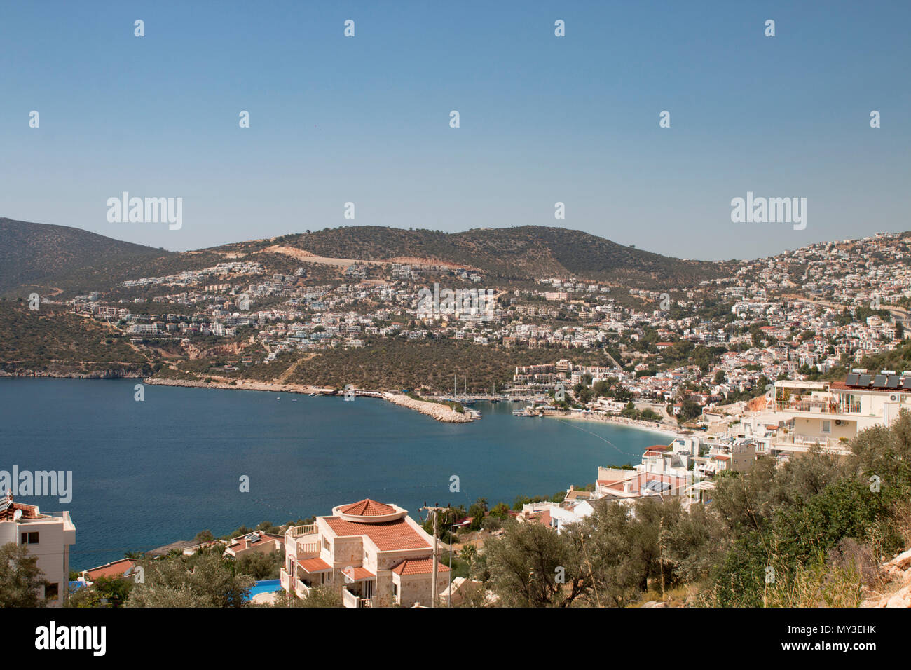 Kalkan Marina, Aerial View Antalya, Turkey Stock Photo Alamy