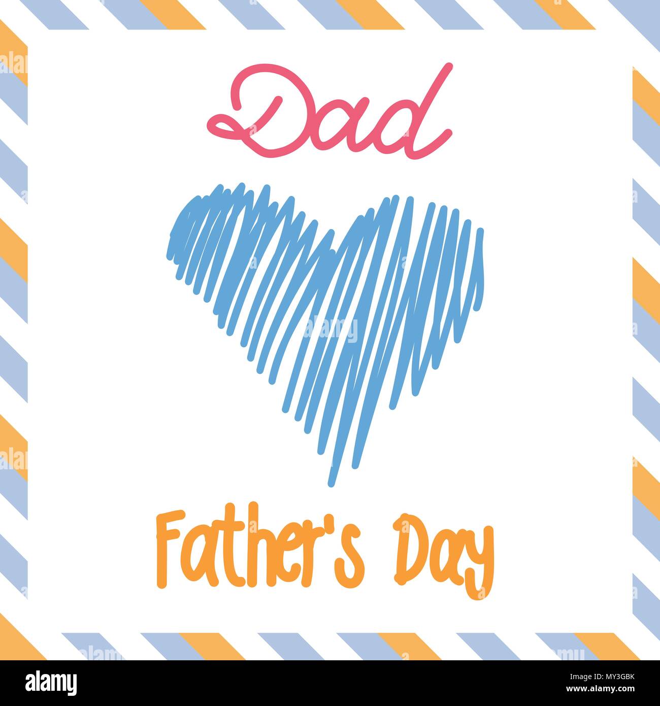 Kids happy fathers day drawing hi-res stock photography and images - Alamy