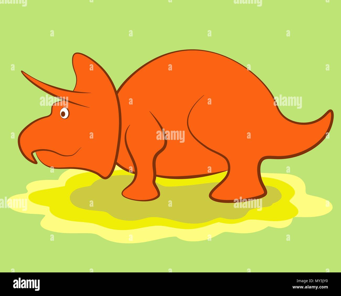 Cartoon Dinosaur Character Stock Vector