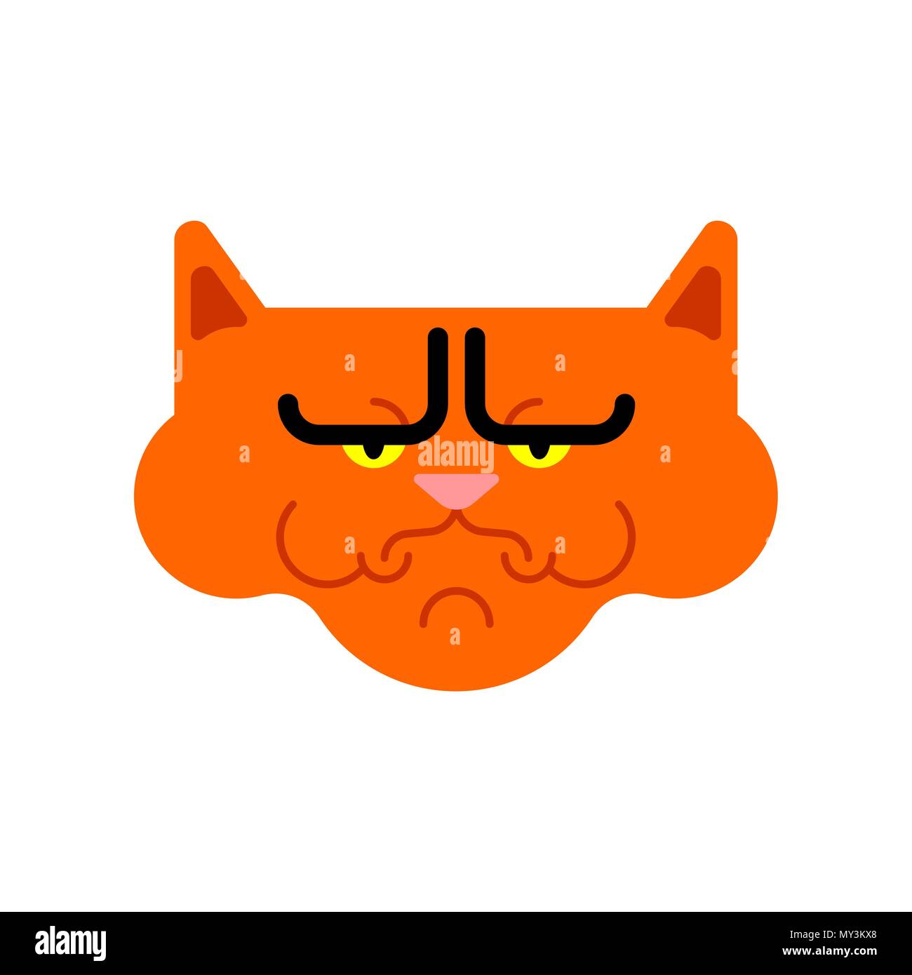 grumpy cat vector nope