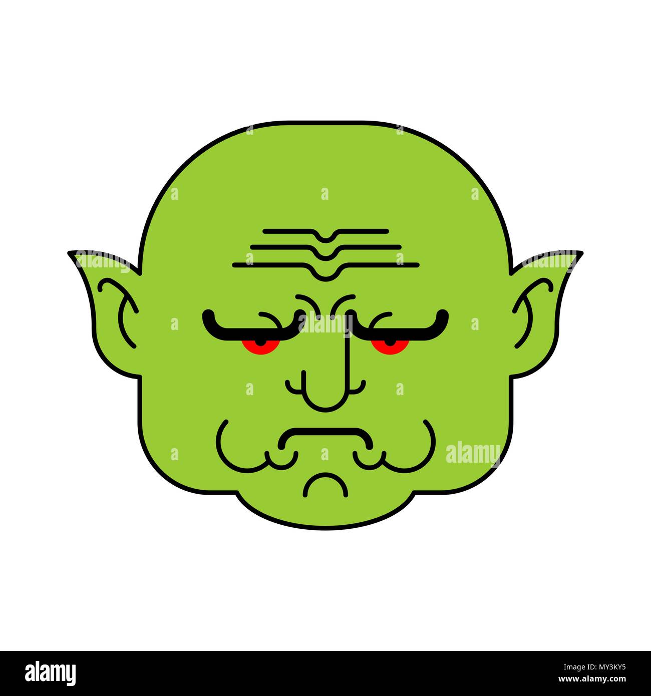 Trollface Internet Troll 3d Illustration Stock Photo, Picture and