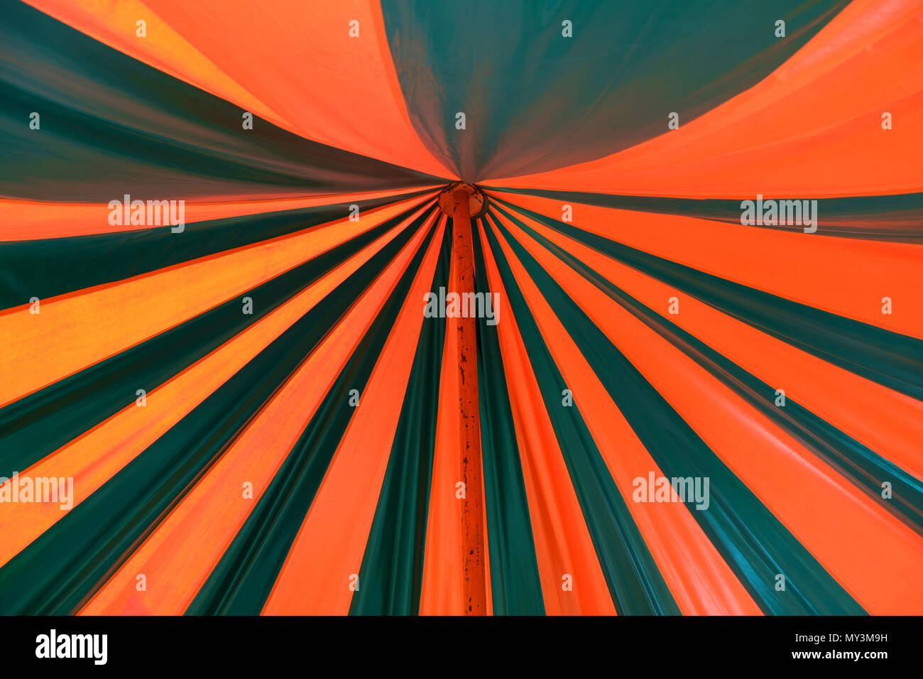 Abstract color background of circus tent. Stock Photo