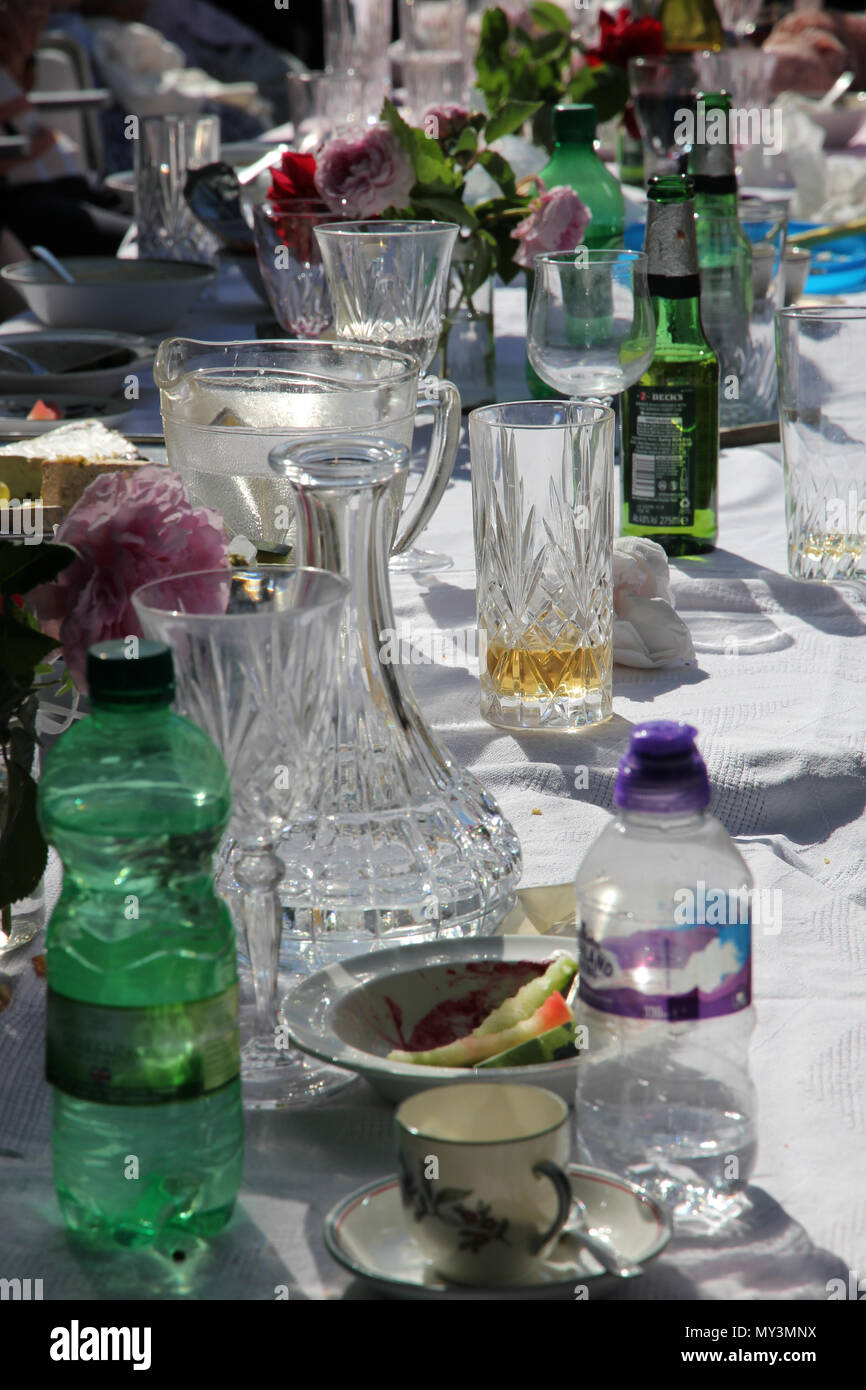 party table Stock Photo