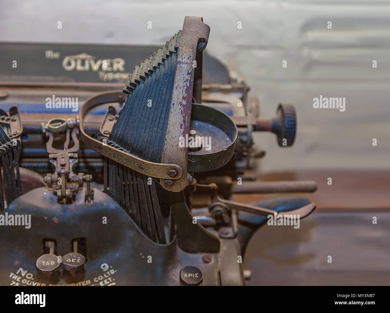 The Oliver Typewriter Company was an American typewriter manufacturer headquartered in Chicago, Illinois. It has since been Dissolved .Stock Image Stock Photo