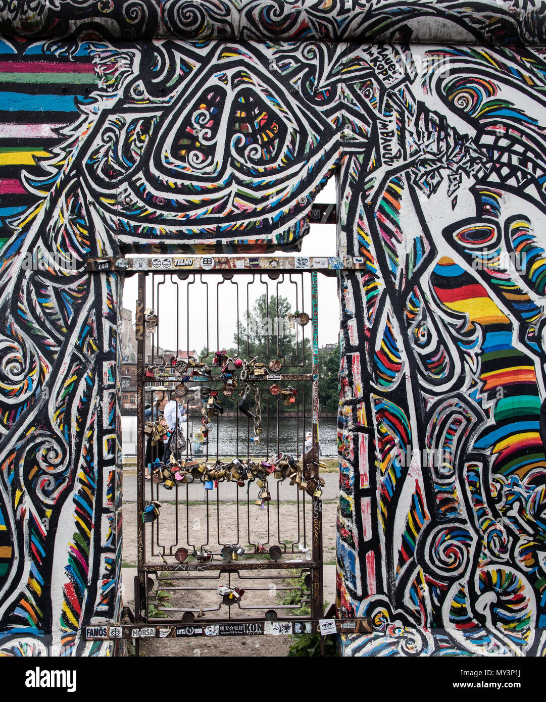 Berlin Wall Art On The East Side Gallery Berlin Germany Stock Photo Alamy