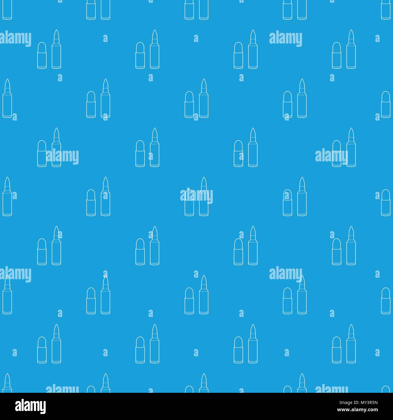 Cartridge pattern vector seamless blue Stock Vector