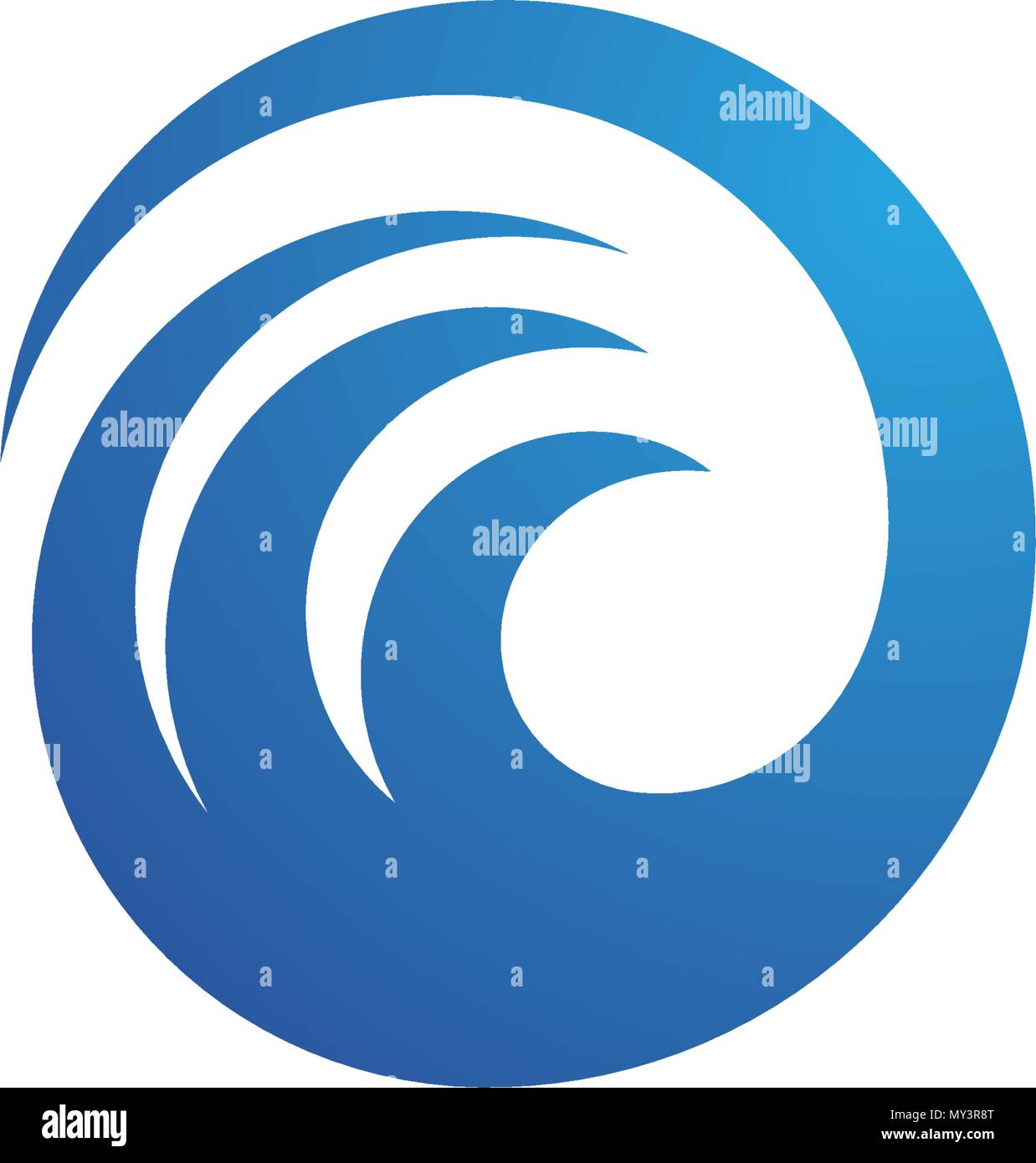 Water wave icon vector illustration design logo Stock Vector Image ...
