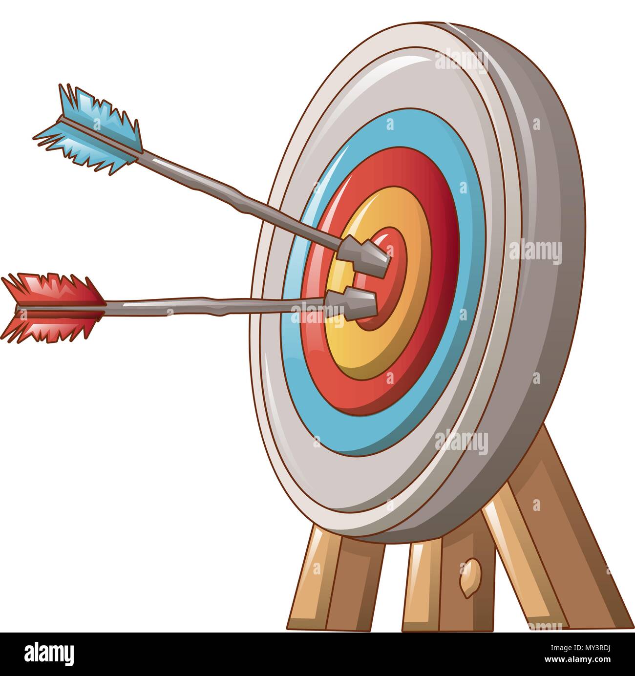 Double shot the target icon, cartoon style Stock Vector Image & Art - Alamy