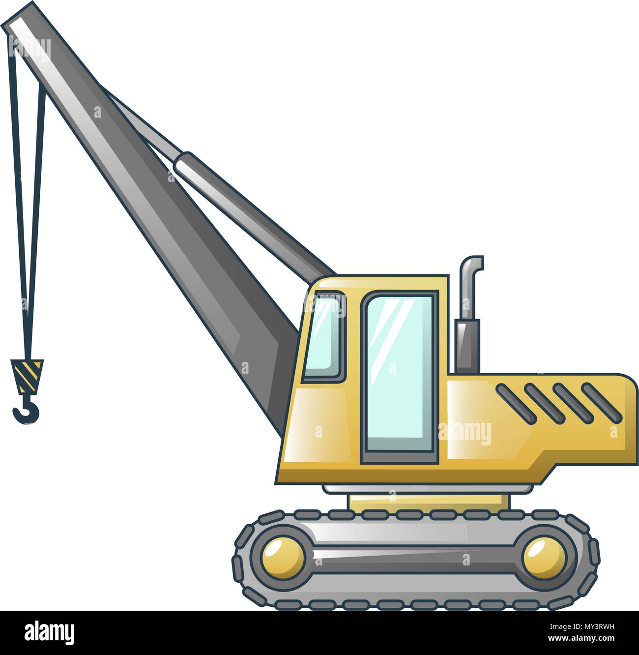 Excavator crane icon, cartoon style Stock Vector Image & Art - Alamy