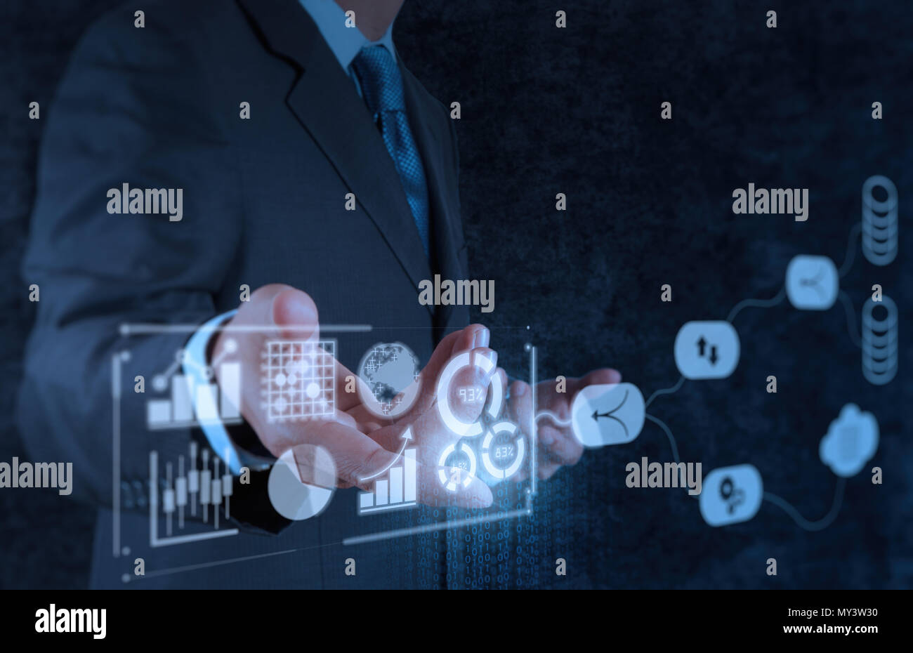 Data Management System (DMS) with Business Analytics concept ...