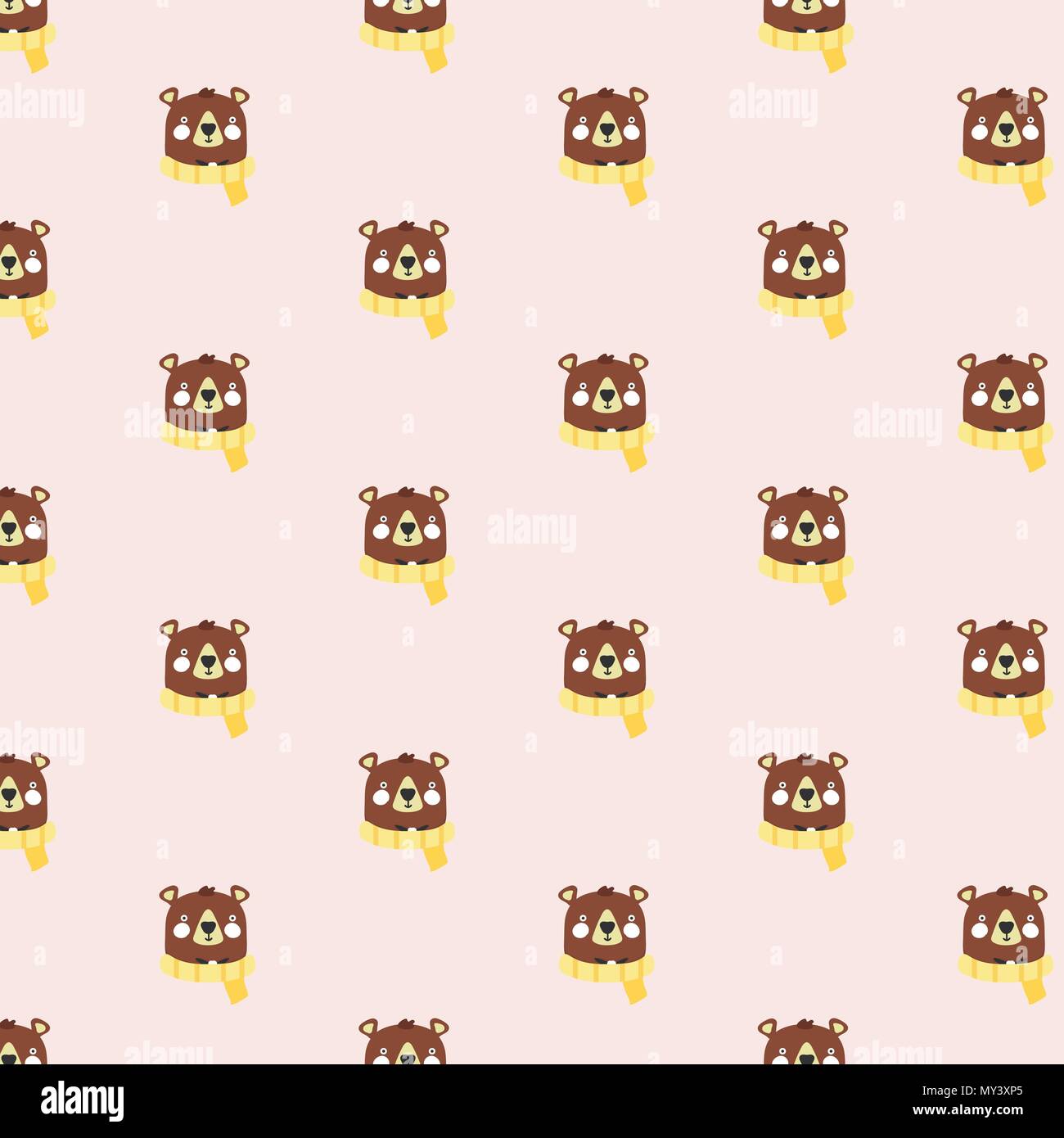 Pattern with Teddy bears. Stock Vector
