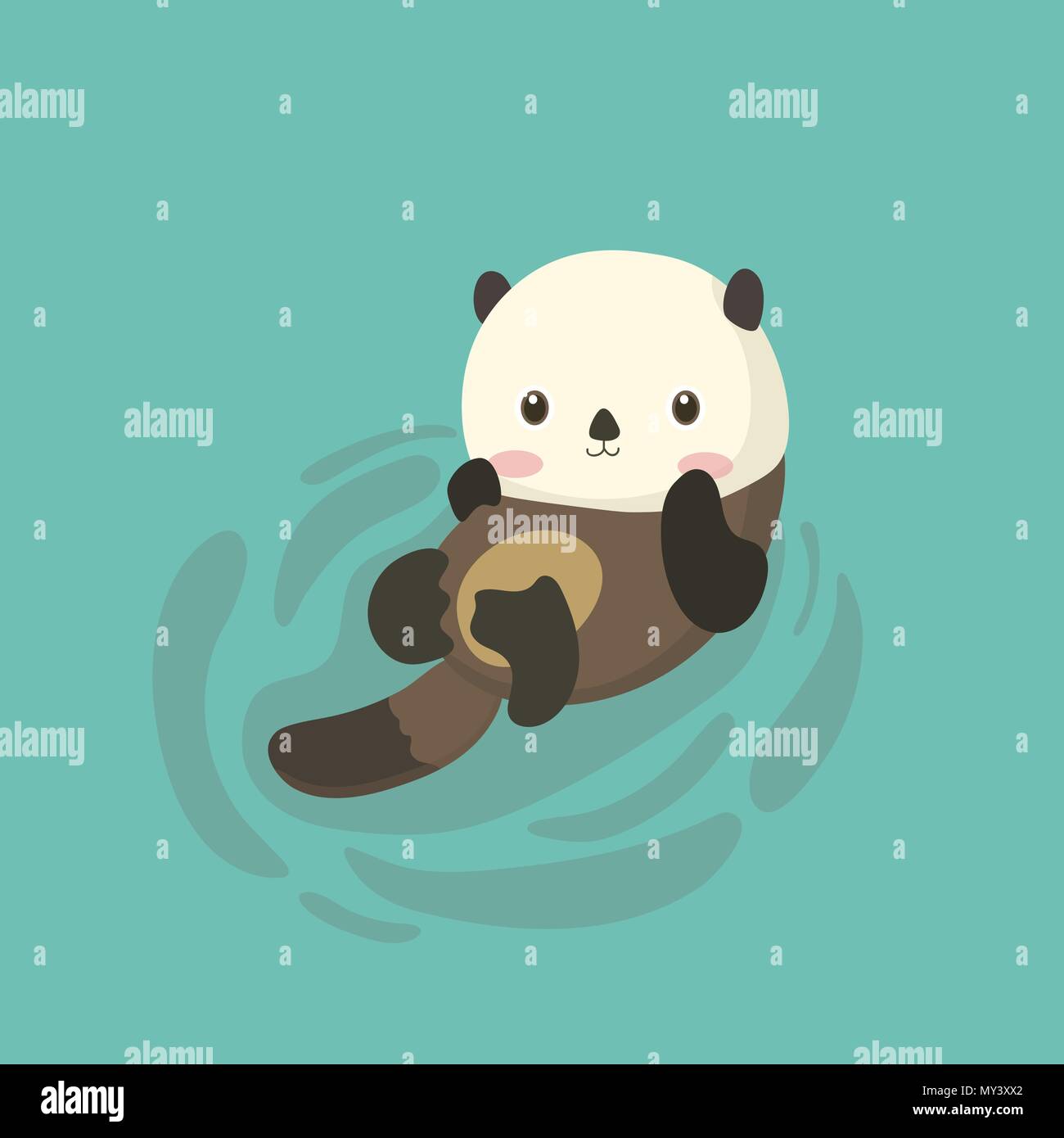 Funny cartoon beaver Stock Vector Image & Art - Alamy