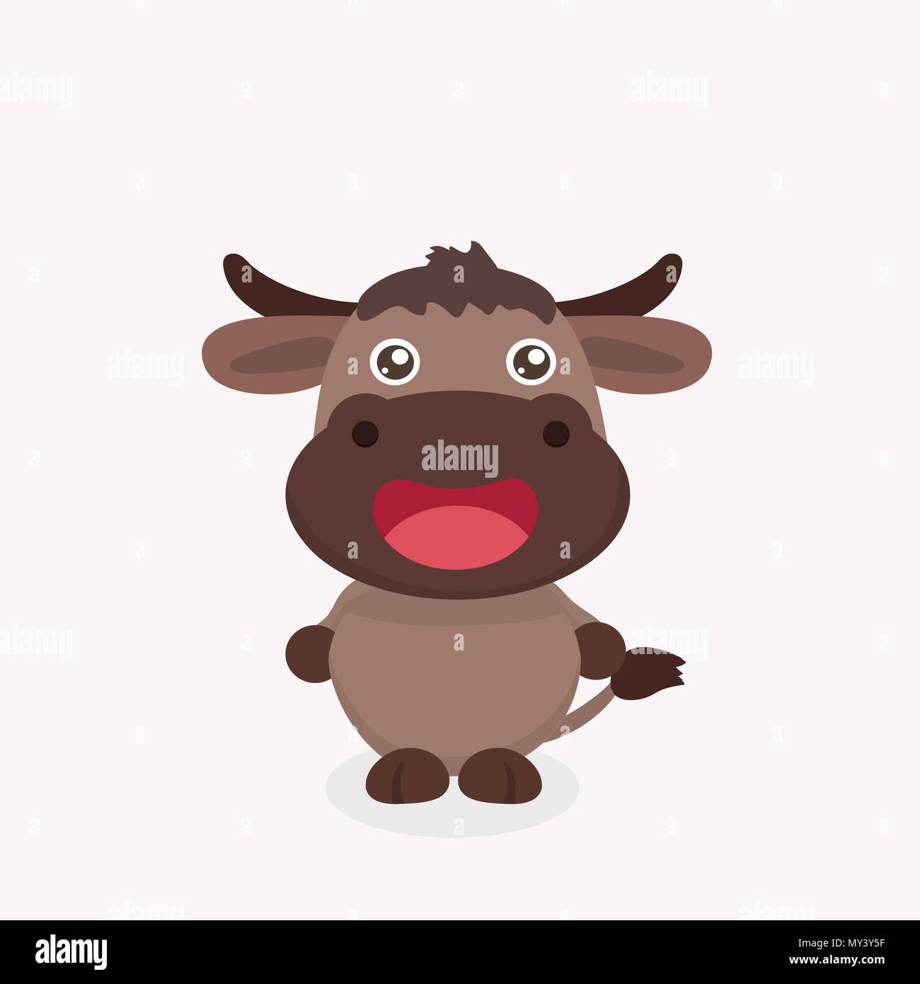 Cute Buffalo Cartoon Stock Vector Image And Art Alamy 0939