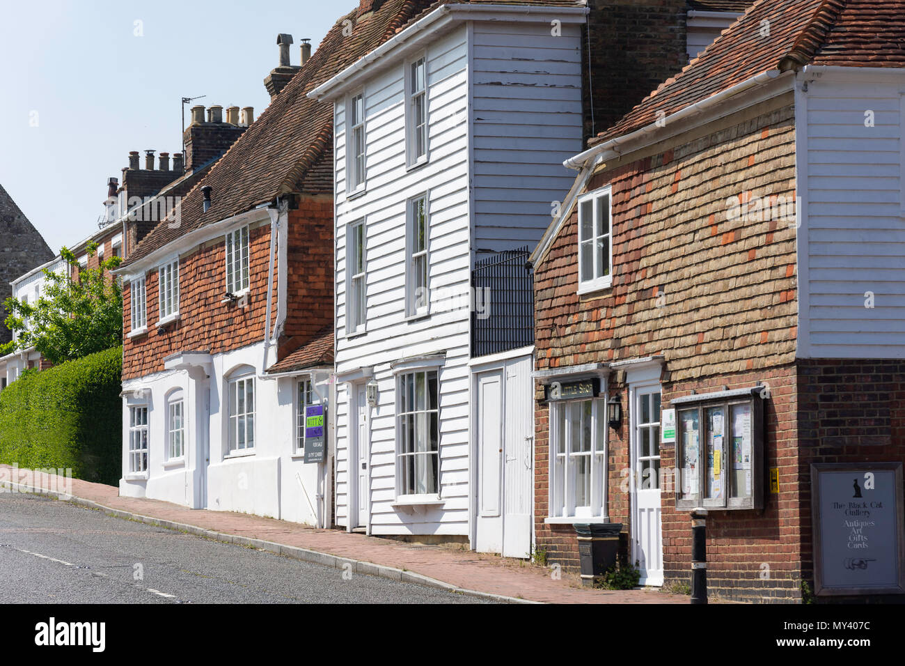 Period houses, High Street, Winchelsea, East Sussex, England, United Kingdom Stock Photo