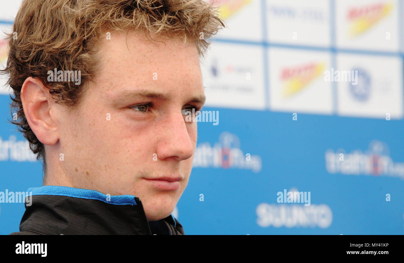 Uk Triathlon Alistair Brownlee Dextro Energy Triathlon Itu World Championship Hyde Park London 23 July 10 Stock Photo Alamy