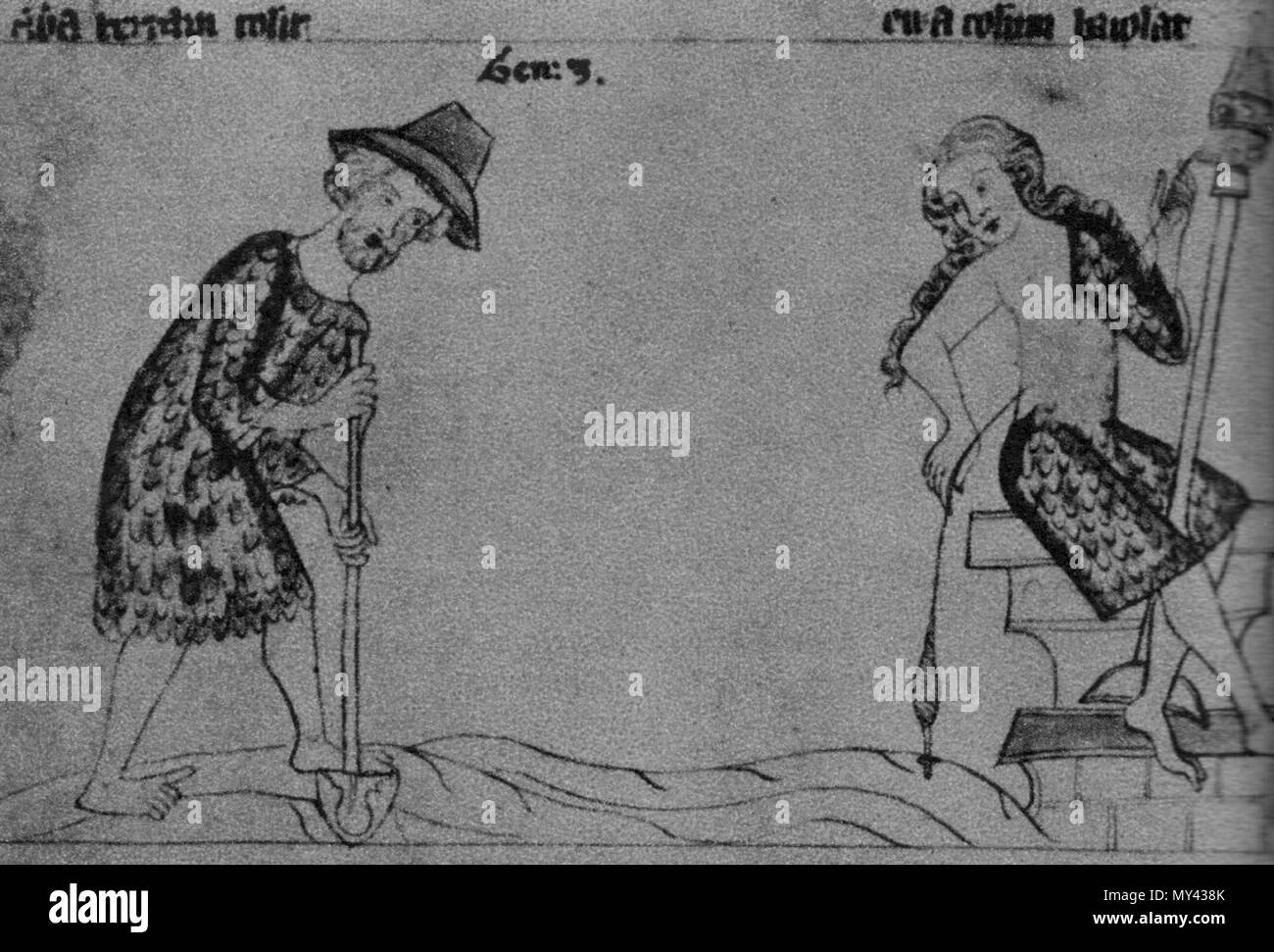 Farmer life middle ages Black and White Stock Photos & Images - Alamy