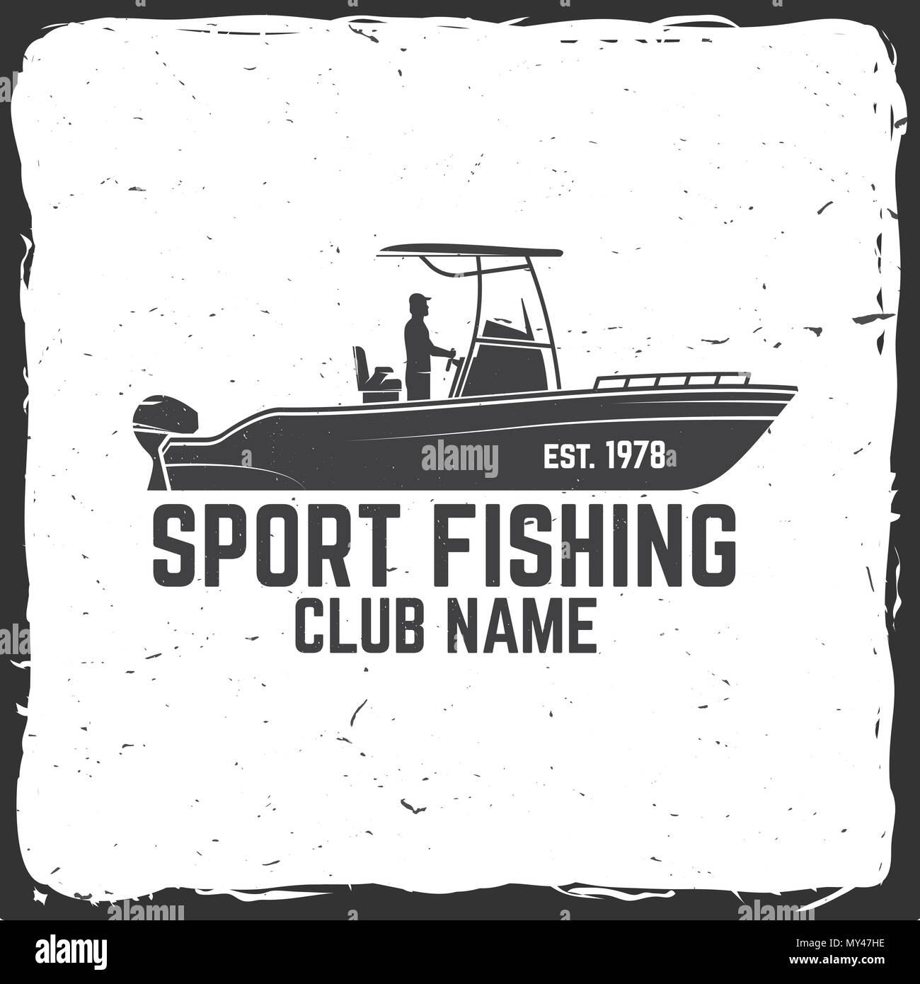 Sunset Sportfishing Boat Big Game Fishing T-Shirt White (Black, Small)